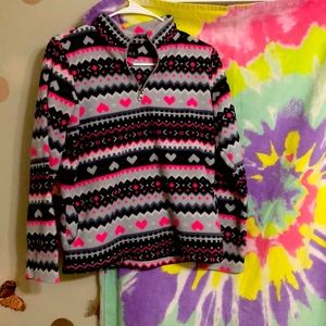 Black grey and pink sweatshirt